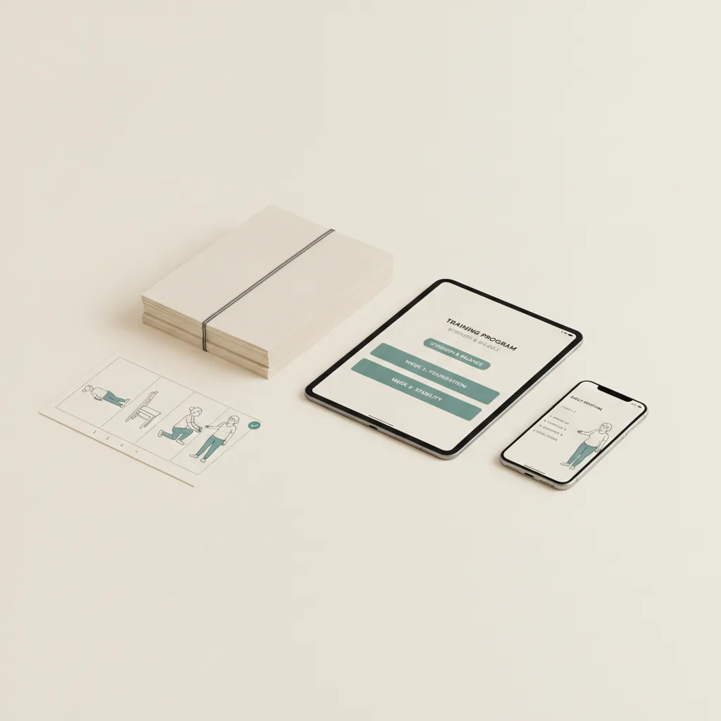 Four small drawings of the fixed order for getting up from the floor.