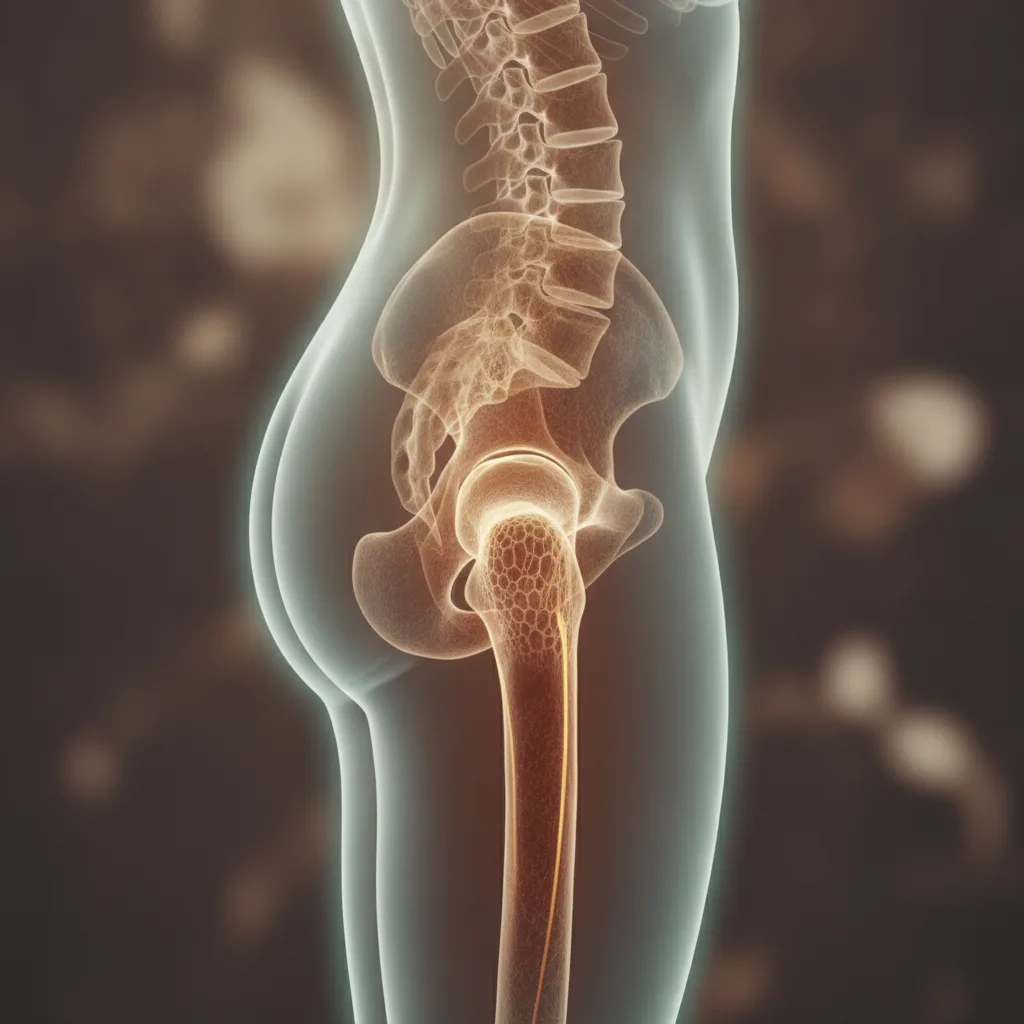 A simple illustration of a wall thermostat beside a cross-section of bone.